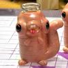 Mini Resin Worm Jar Worm Shape Storage Jar Mini Vase Cartoon Worm Kitchen