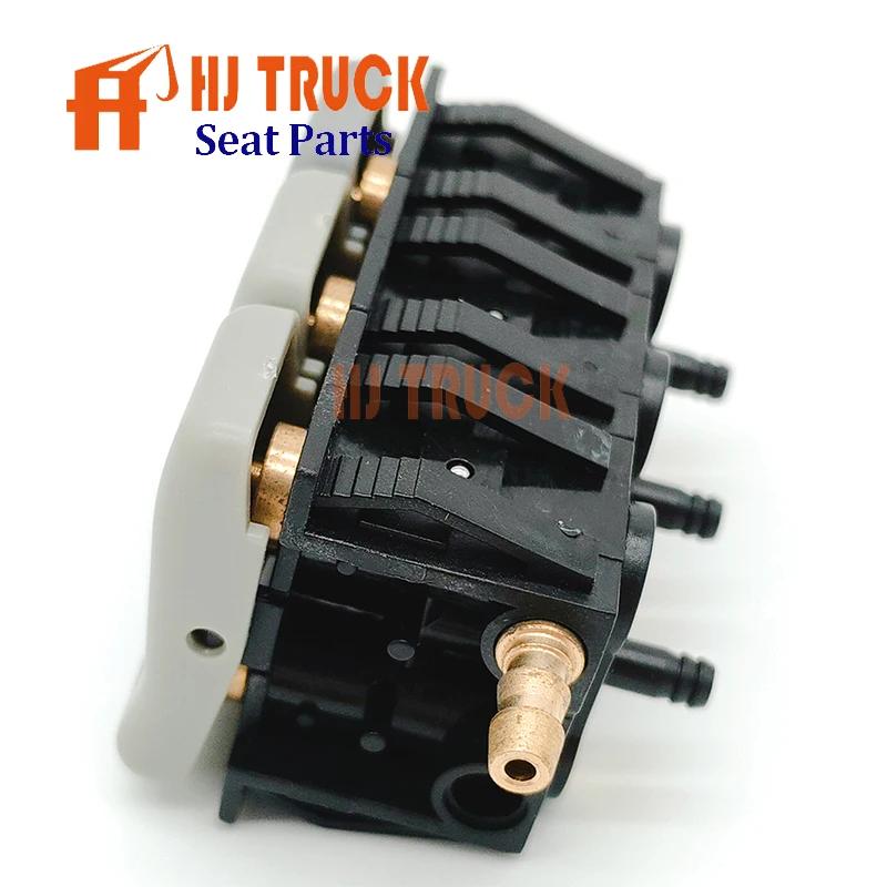 OE: 1140080 A00091983 0019104130 136985 For Grammer 90.6 Lumbar Triple Air Control Valve For MAN/MERCEDES-BENZ TRUCK switch