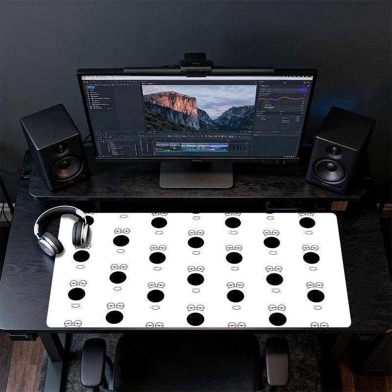 Brian Mouse Pad, Large Gaming Desk Mat, Non-slip XXL Mousepad for Laptop & Tablet, Mini PC Playmat with Stitched Edges