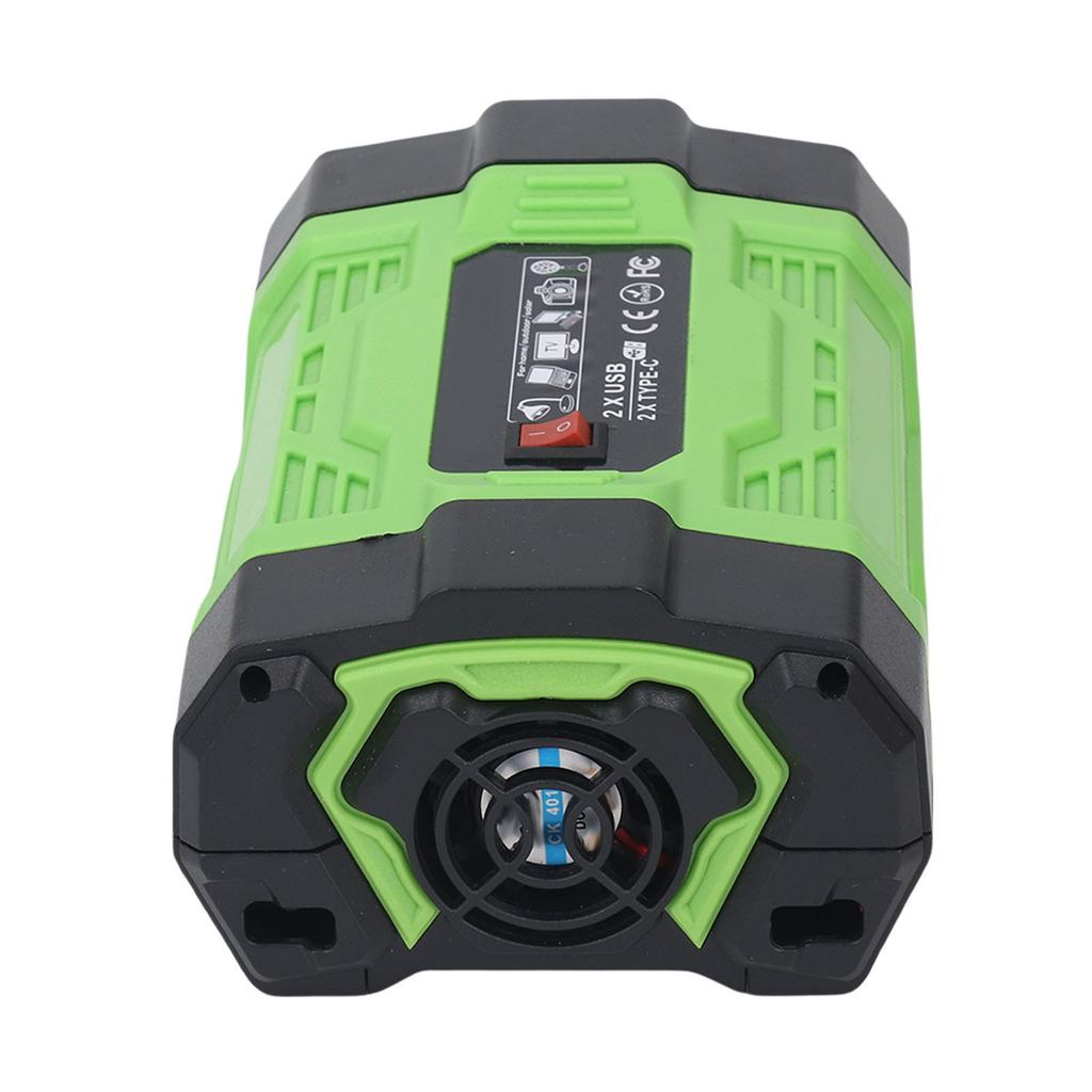 200W Car Inverter 12V To 220V 2 USB 2 Type C Ports 2 Universal Sockets Car Charger Adapter Inverter for RV Truck