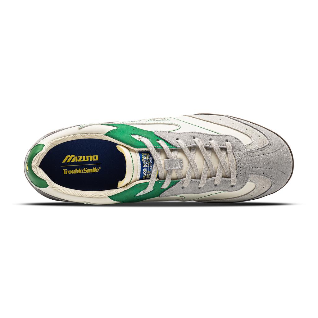 Mizuno LG TT Trouble Smile Сотрудничество Ретро Повседневная обувь на низкой подошве Унисекс кроссовки Белый Зеленый D1GH261109