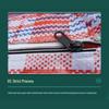 Snake Skin 80x63x27cm Large Capacity Woven Bag with Zipper - Red, White, Blue.