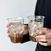 1Pieces Coffee Cup Curled Latte Cups Household Glass Drinkware Juice Milk Simple Mug Transparent Water Bottles Outdoor Tableware