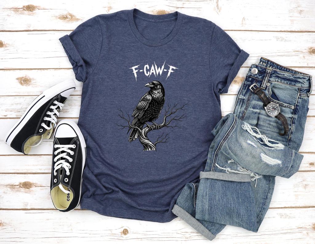 Funny Crow Tshirt Gothic Raven Sarcastic Humor