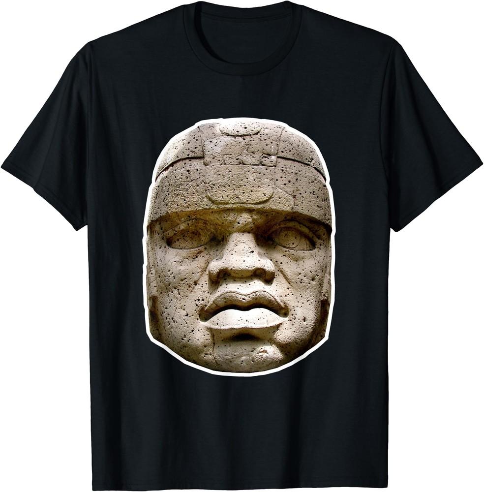 Olmec Statue Shirt Hidden History Clothing T-Shirt Size S-5XL