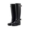 Fashion High Rain Boots Buckle Red Zipper Water Shoes Women's Waterproof Martin Boots Rain Shoes Snow Boots Locomotive Boots