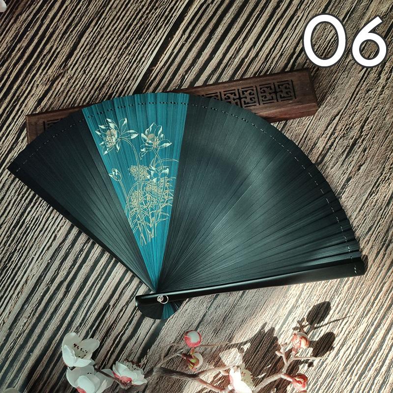 Классический японский стиль бамбуковый веер классический полый женский складной ручной веер винтажный стиль художественный промысел подарок домашний декор украшения