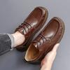FashionHandmade Soft Soled Men's Genuine Leather Shoes Comfortable Casual Shoes Outdoor Jogging Shoes Wear-resistant Men's Loafers