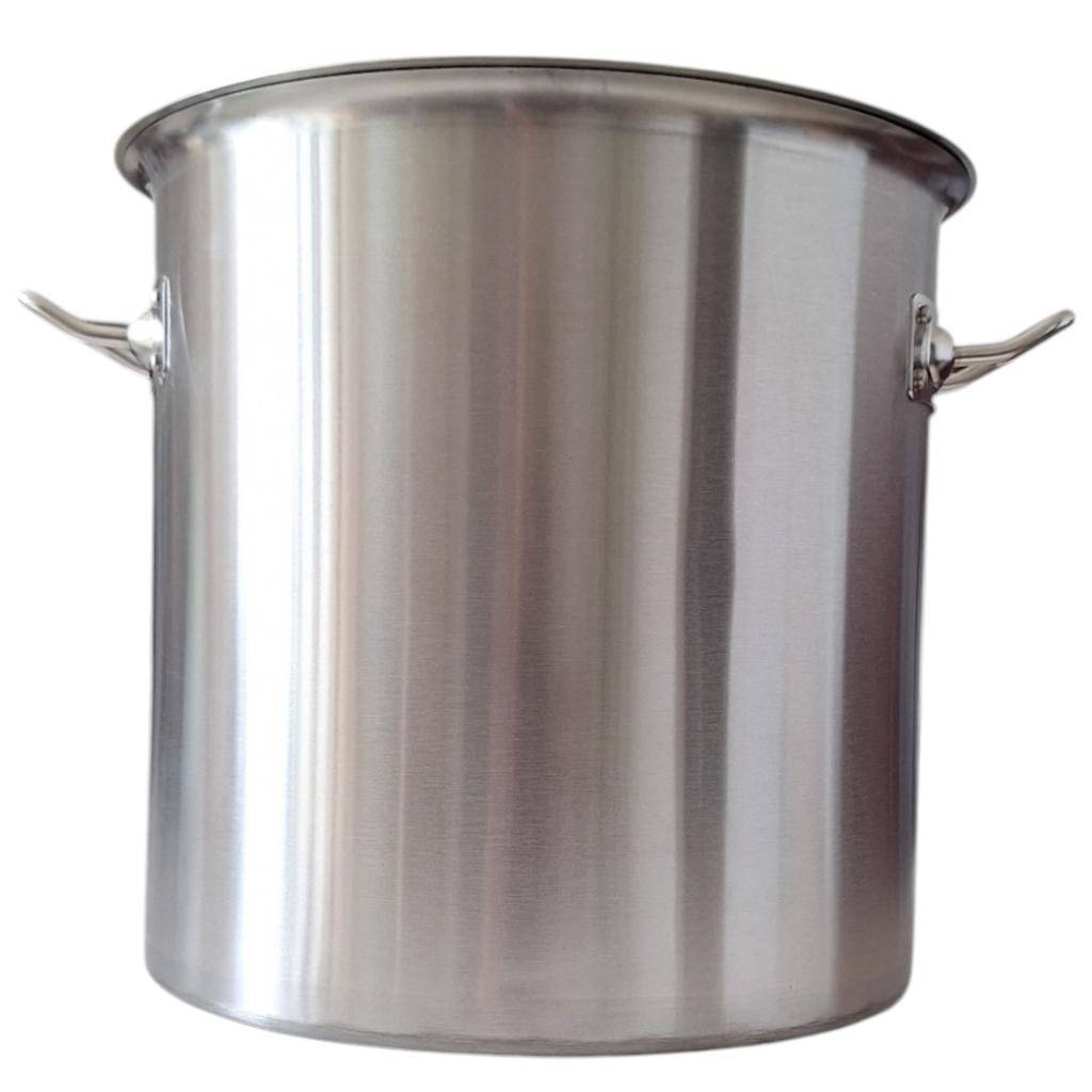 STAINLESS STEEL POT 30.5 cm GASTRO POT 22L WITH METAL LID
