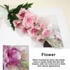 Artificial Flowers Adjustable Plastic Branches Silk Cloth Petals Realistic Violet Design Imitation Flower Wedding Halls Home Decor