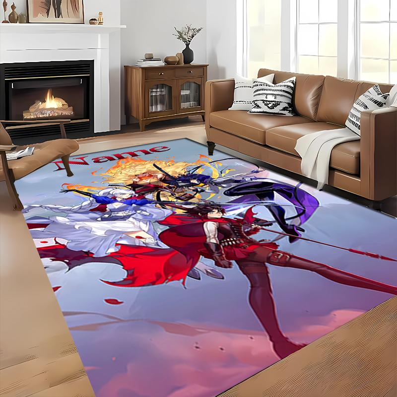 Custom personalization RWBY Volume Area Rug - Perfect For Kitchen, Bathroom,Laundry Room Decor Large Size Available,Gift All Seasons