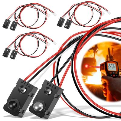 4 пары DC5V Инфракрасный датчик луча Детектор Помехозащищенный Для ИК-датчика прерывания луча Светодиодный модуль подсчета Разделенный датчик расстояния