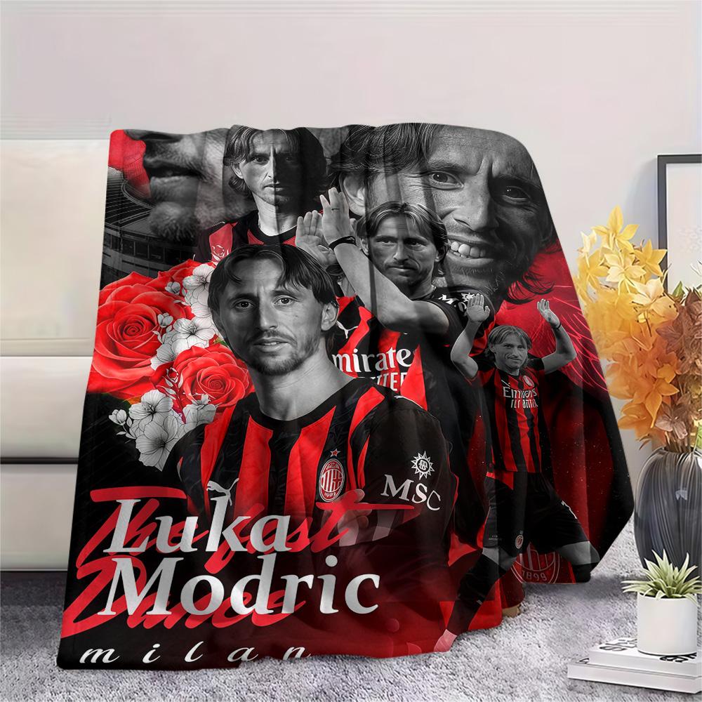 AC Milan Print FlAannel Blanket, High quality Comfortable for All Seasons, Home Decor, Warmth and Comfort
