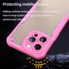 Для iPhone 14 Pro Max чехол PC+TPU полупрозрачный матовый защитный чехол для телефона