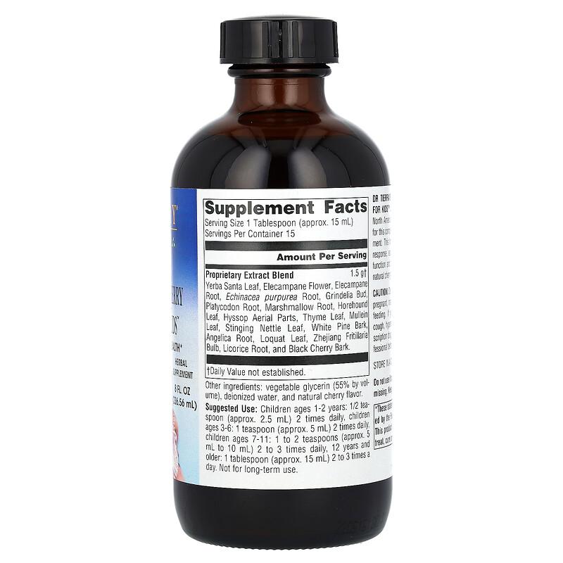 Dr. Tierra's Wild Cherry Bark Syrup For Kids, Wild Cherry, 8 fl oz (236.56 ml)