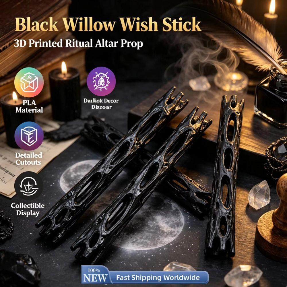 3D Printed Wish Willow Stick Breakable Magic Stick Fun Snap Stick Spiritual Healing