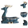 Decorative Deer Statue Animal Sculpture Key Holder with Open Bowl for Easy Storage Suitable