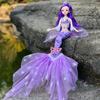 Dolls Vivid Expression Gorgeous Dress Collectable 45cm Doll with Mermaid Dress for Decor Girls Childrens Doll Gift