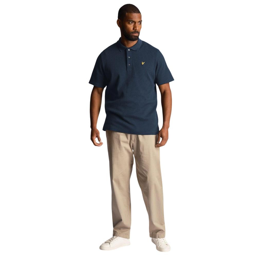Lyle & Scott Mens Tonal Textured Polo Shirt