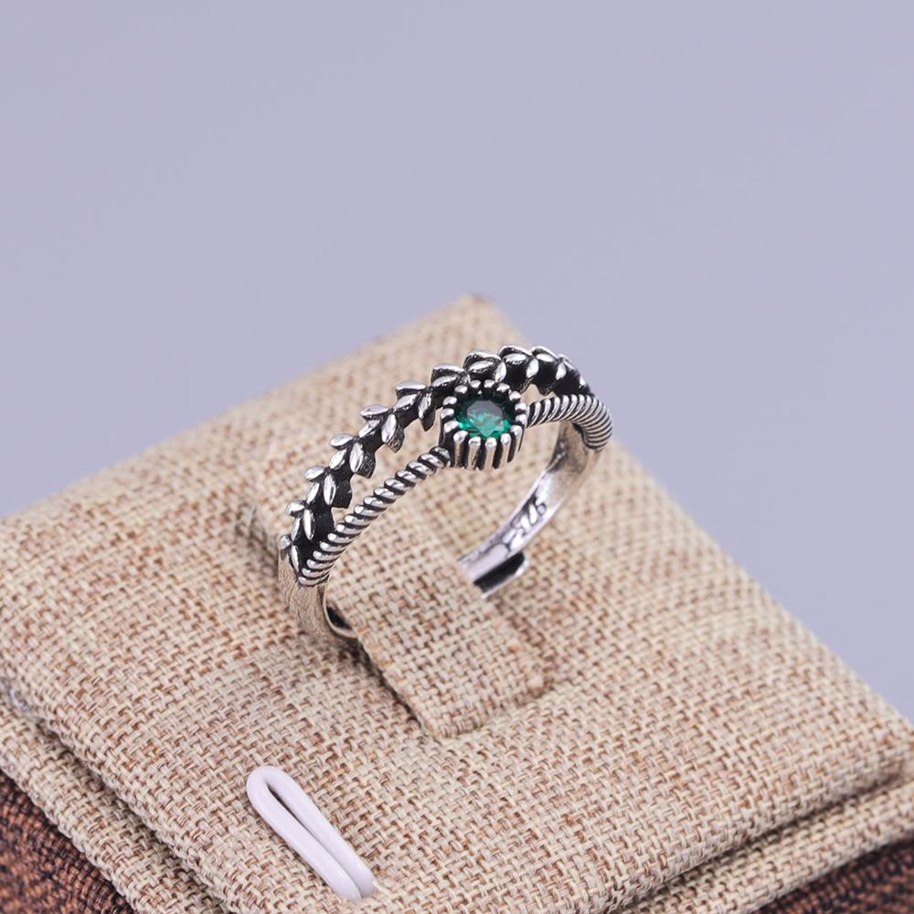 925 Silver Rings For Women Adjustable Stackable Vintage Ring Accessories Jewelry Gift
