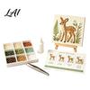 Faith Themed Gift DIY Sea Glass Mosaic Art Kit 3D Forest Animal Craft Set with Bible Study Crafts Colorful Pieces for Adults Beginners Handmade