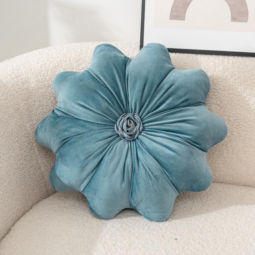 Sunflower Hug Pillow Soft and Skin Friendly New Product Dutch Velvet Sofa Bedroom Flower Shaped Backrest Pillow Simple Style