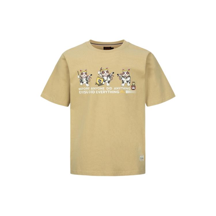 EVISU T-Shirts Men's Crew Neck Moderate 2ESHTM3TS524XXCT