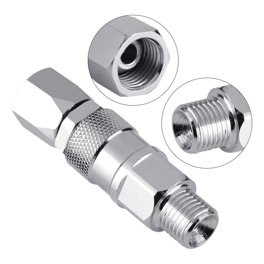 1/4-Inch Airless High Pressure Spray Hose Swivel Joint Suitable For Paint Sprayer Stainless Steel Tool Parts Accessories