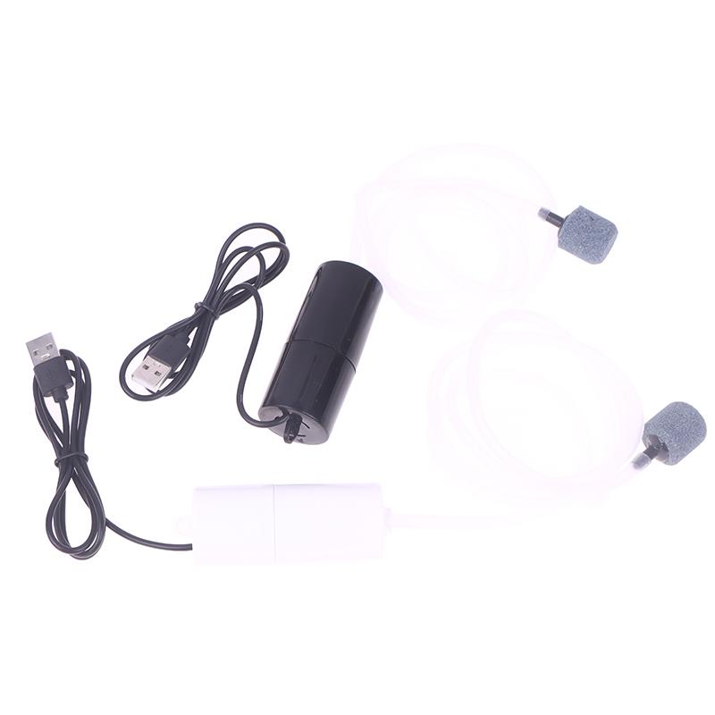 USB Аквариумный воздушный насос с распылителем и силиконовой трубкой, энергосберегающий кислородный насос для аквариума, рыбалки