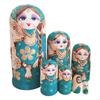 7Pcs Wooden Russian Nesting Doll Wishing Dolls Wood Stacking Nested Set for