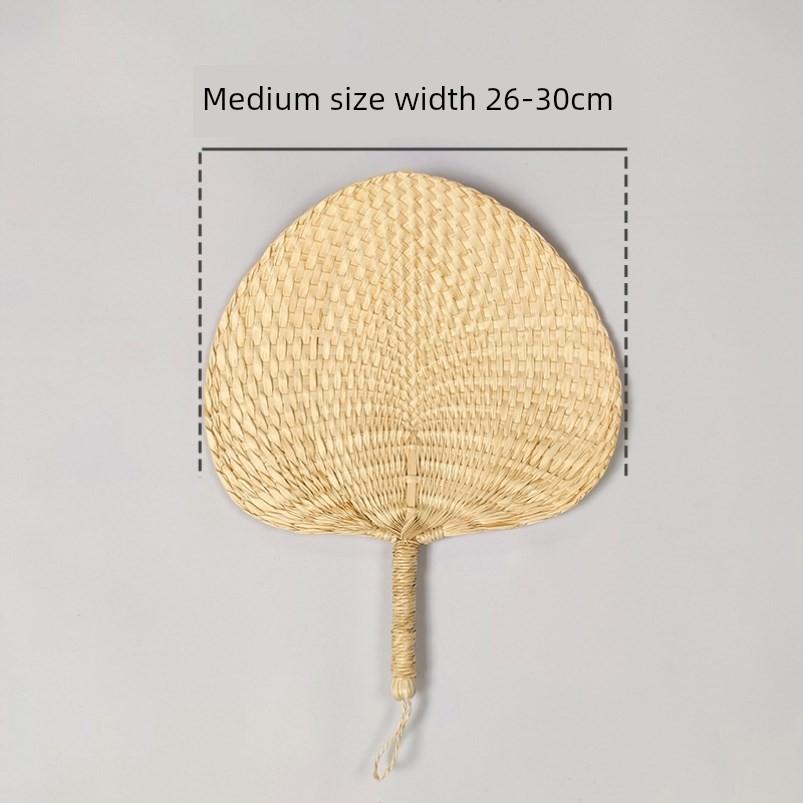 Household Handmade Woven Large Palm Leaf Fan, Banana Leaf Fan, Summer Traditional Fan for the Elderly, Mosquito-Repelling Durable Palm Leaf Fan