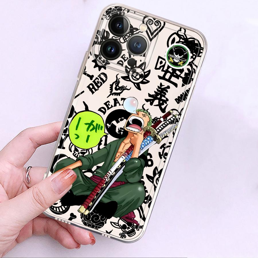 Soft Phone Cover Case for iPhone 17 Pro Max XS Max 14 Plus 16 12 Mini XR 11 7 8 13 Pro 15 Air Anime Onepiece