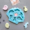 7 последовательных морских существ силиконовая форма помадка для выпечки торта шоколадная смола DIY рыба форма инструменты украшения кекс топпер