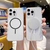 Magnetic Phone Case for iPhone 11 12 14 16 Pro 16 15 14 13 12 Pro Max 16e 13 14 11 High Quality Transparent Shockproof Shell
