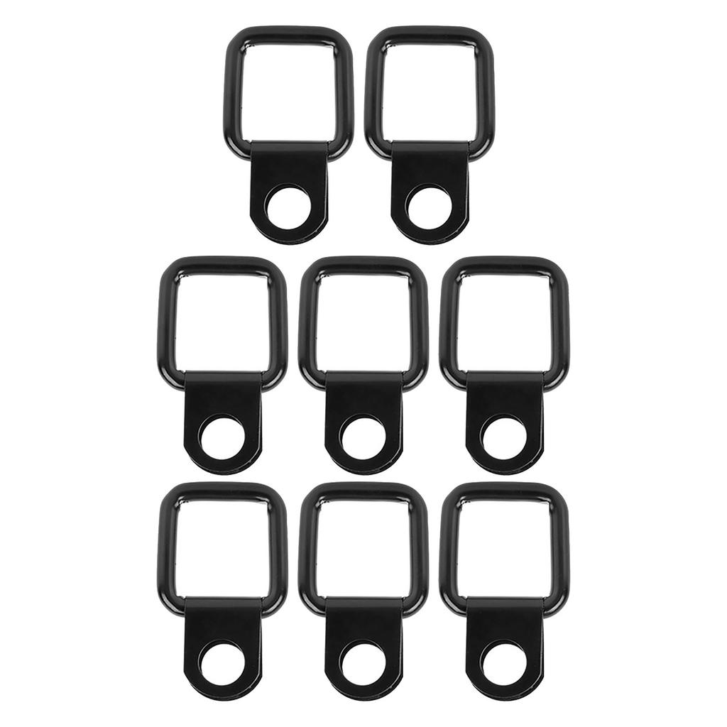 8pcs D‑Ring Anchors Quick Removal Fastener Tie Downs Fit for Jeep Wrangler JK YJ TJ JKU Sports  Sahara  for Freedom