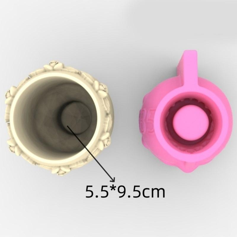 Ваза для цветов, силиконовая форма, инструмент для крафта, формы для сочных ваз в форме лица, бетонная силиконовая форма для цветочного горшка