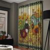 Ферма Жизнь Петух Курица Подсолнух Домашний Декор Оконные Шторы Спальня Кухня Шторы Панельные Шторы для Гостиной