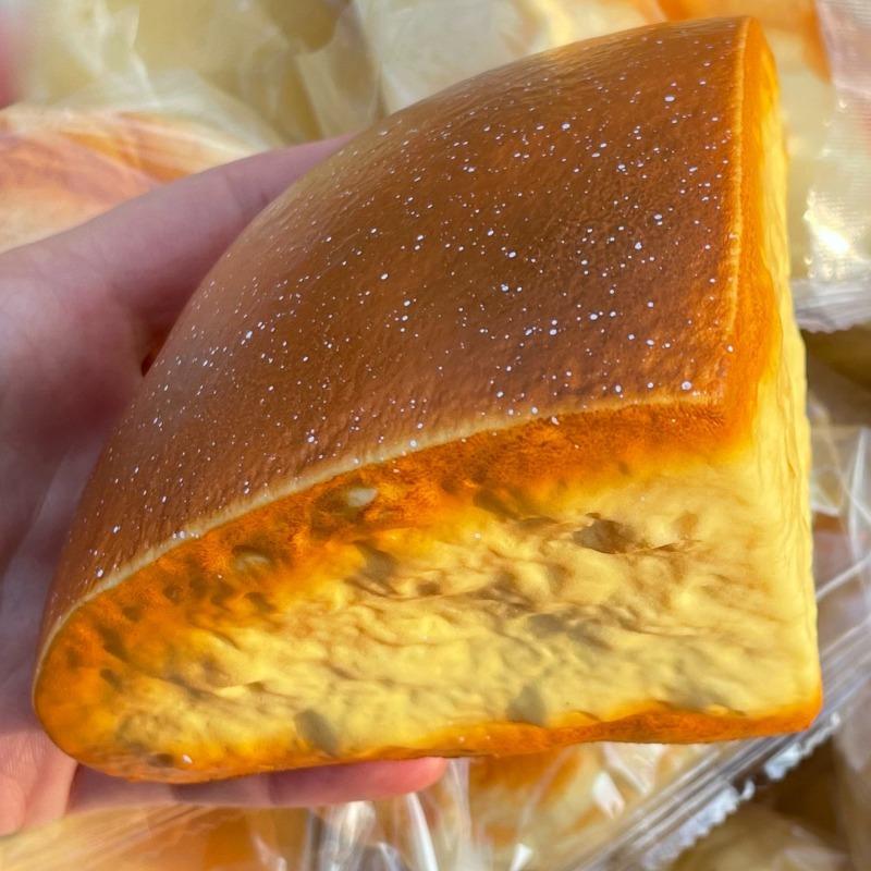 Squishy Triangular Cheese Bread Cubes Squeeze Toy Scented Soft Slow Rebound Realistic Bread Fidget Toy For Anxiety Decompress