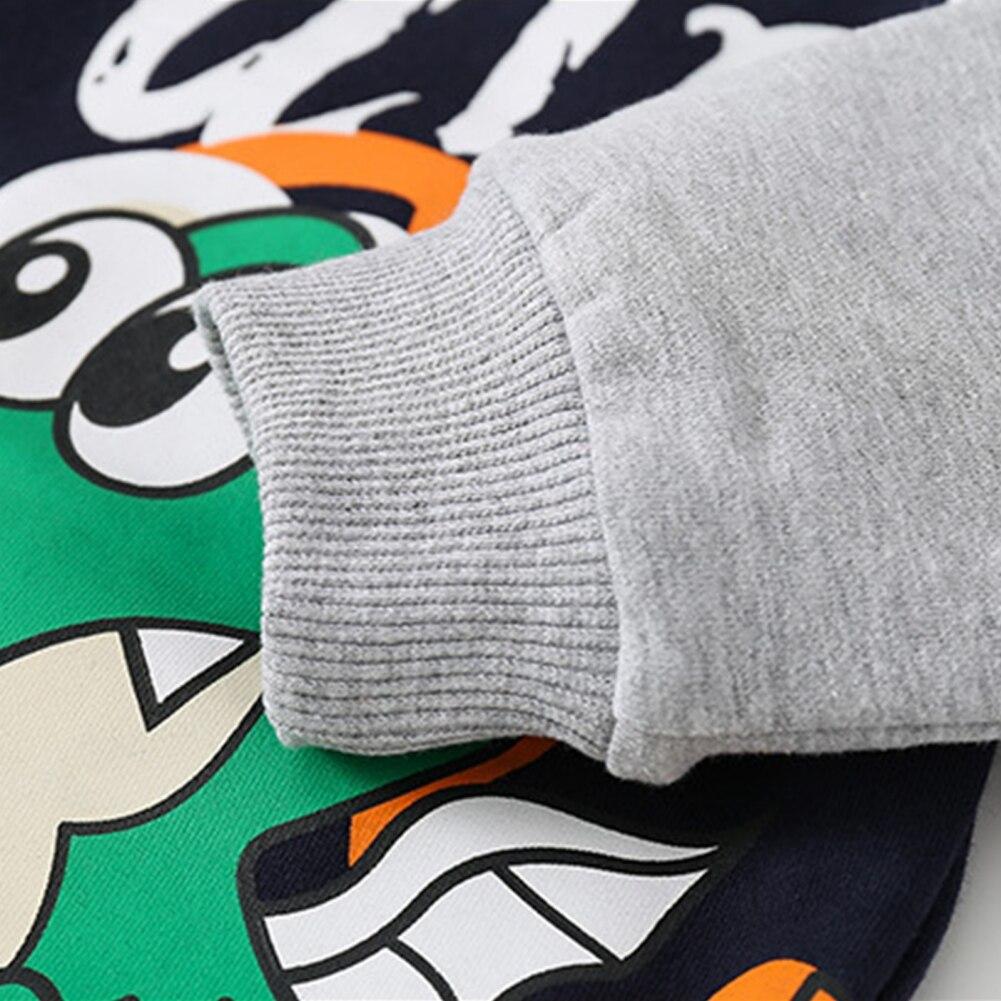 Детская толстовка из двух частей с принтом динозавра, верхняя нижняя рубашка