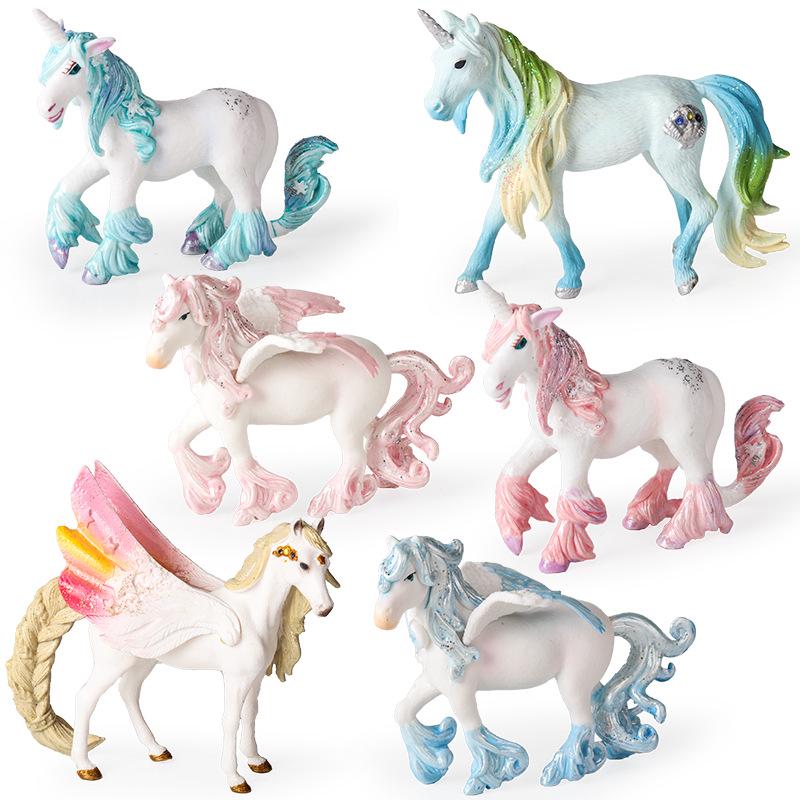 Cross-border Mythical Unicorn Pegasus Toy Model for Kids