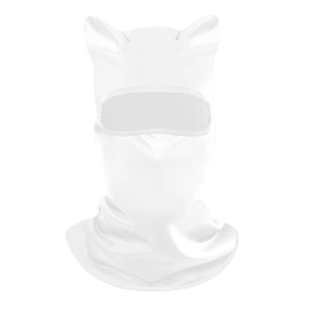 Sun Protector Cat Ear Face Mask Soft Neck Gaiter Fashion Sunscreen Masque Summer