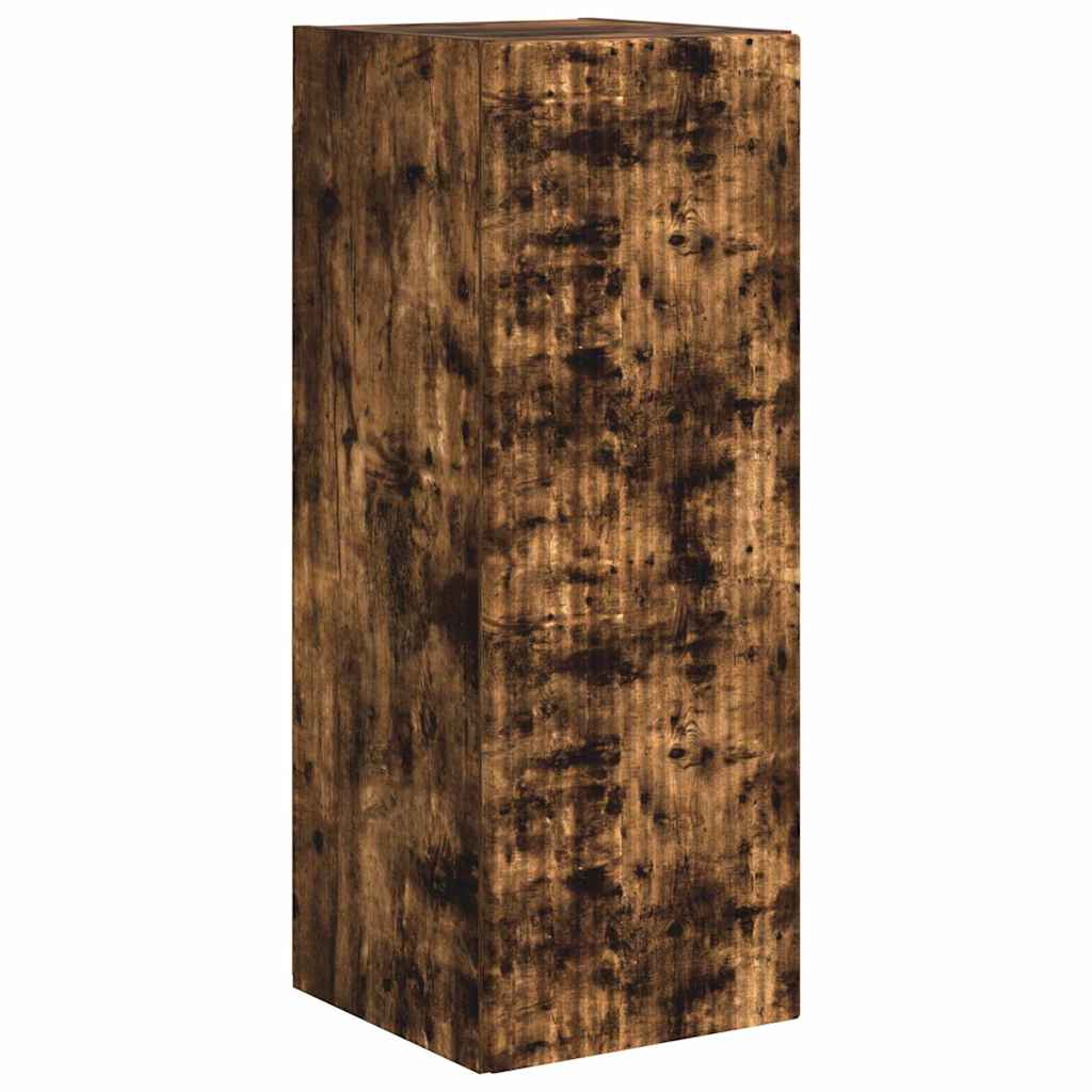 Wall Mounted TV Cabinet Smoked Oak Finish 30 x 31 x 80 cm Engineered Wood