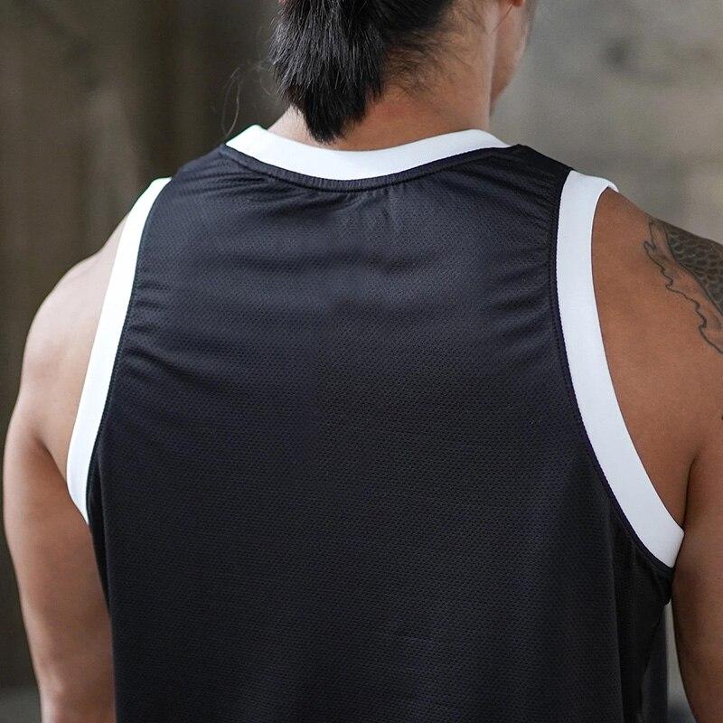 Muscleguys Летние удобные и дышащие топы из полиэстера с широкими плечами и широкими плечами, мужские баскетбольные майки, впитывающие пот