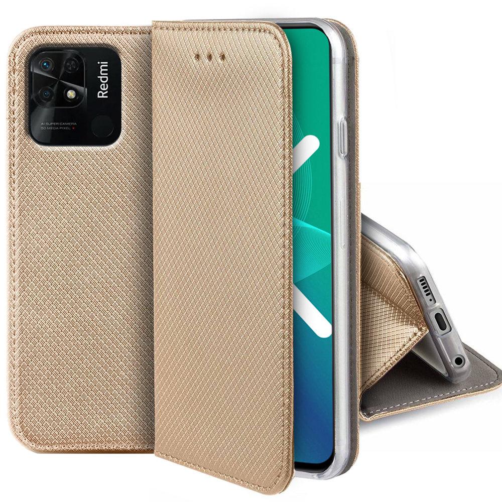 Smart Magnet case for Xiaomi Redmi 10C, Gold