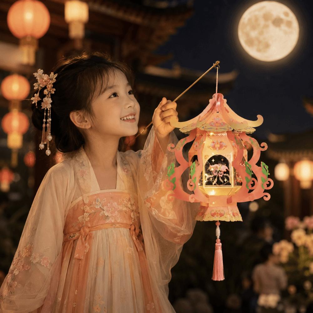 Hanging Decoration Mid-Autumn Festival Lantern Chinese-style DIY Material Kit Handheld Activity