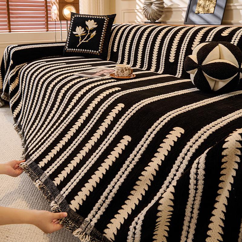 Плед для дивана Handunka, кремовый, из велюра