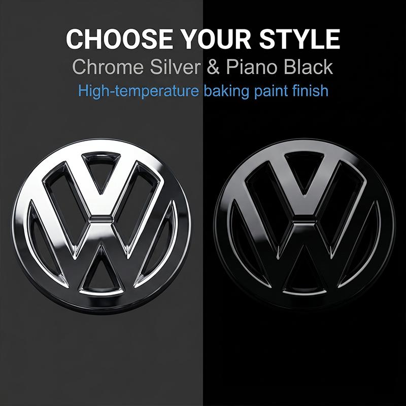 1Pcs ABS Car Steering Wheel Cover Center Badge Emblem Sticker For VW Golf Amarok T5 Phaeton ID3 Tiguan T-Cross GTI QR9