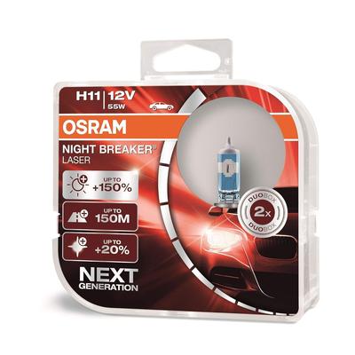 64211NL H11 55W Nightbreaker Laser Галогенная лампа высокой яркости