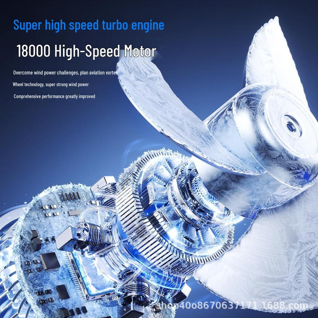 2026 Rechargeable Handheld Fan: 199 Gears, Long Battery Life, Strong Wind