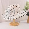 New fashion organza big edge hat elegant flower polka dot sun hat women's summer outdoor sun protection sun hat